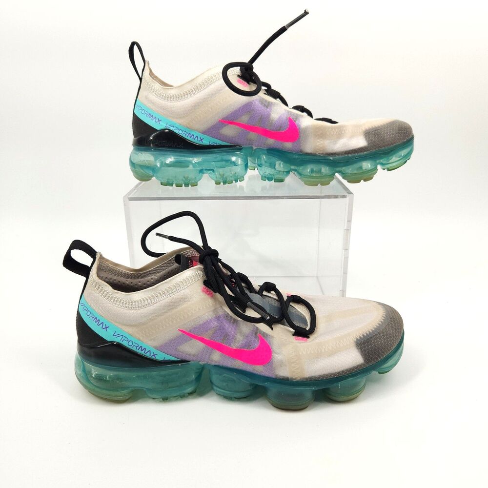 Nike VaporMax 2019 South Beach Shoes Women Size 7.5 Platinum Pink AR6632-005